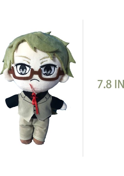 Kunikida Doppo Peluş Bebek Anime Peluş Hayvan Yumuşak Karikatür Figürü Bsd Oyuncaklar Minderler Yastıklar Hediyeler 7.8 Inç1 (Yurt Dışından)