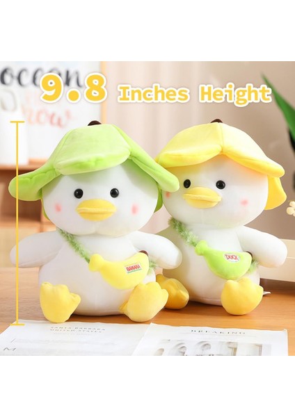 Peluş Ördek Doldurulmuş Hayvanlar Yumuşak Sevimli Peluşlar Ördek Peluş Oyuncak Çocuklar Için Muz Şapkalı Ördek, Sarı, 9.8 Inç1 (Yurt Dışından) fiyatları