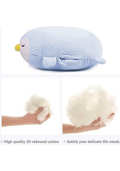 Penguen Peluş Yastık Dolması Hayvan Snuggly Yastık Sevimli Peluş Oyuncak Snuggle Buddy Penguen Peluş Kawaii Yumuşak Sarılma Yastık Çocuklar Erkekler Kızlar Için 17.7in1 (Yurt Dışından)