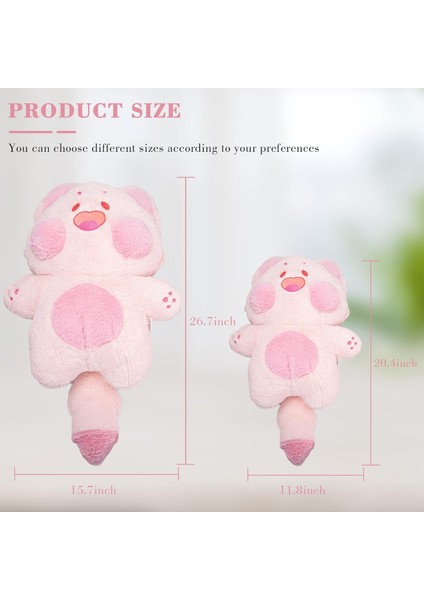 Sevimli Dudu Kedi Peluş Oyuncak, 20.4" Kawaii Kedi Doldurulmuş Hayvan Peluş, Kedi Peluş Vücut Yastığı, Yetişkinler Için Süper Yumuşak Sarılmış Peluş Bebek Doğum Günü Hediyeleri.1 (Yurt Dışından)