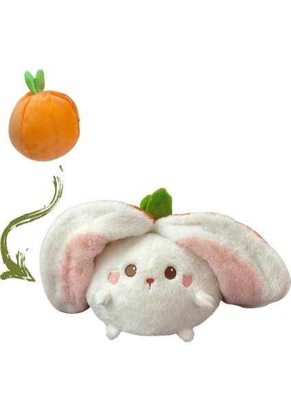 Tersinir Trabzon Hurması Tavşan Zip Peluş'a Dönüşür, Bebek ve Yetişkin Hediyesi Için Trabzon Hurması Stuffie'de Komik Tavşan Peluş Oyuncak (Trabzon Hurması Tavşanı, 7 Inç)1 (Yurt Dışından)