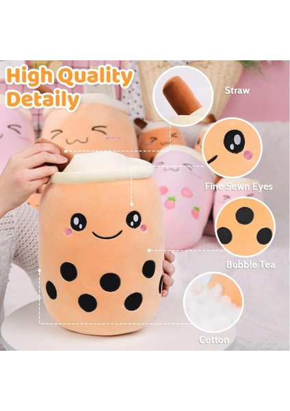 13.7 Inç Boba Peluş Dolması Kabarcık Çay Peluş Karikatür Süt Çay Bardağı Yastık Büyük, Çocuklar Için Yumuşak Kawaii, Kızlar1 (Yurt Dışından)