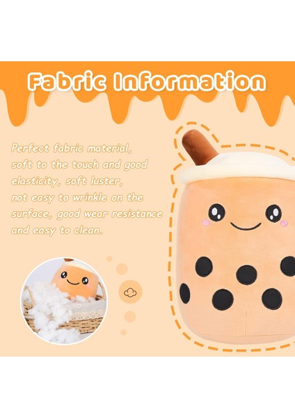 13.7 Inç Boba Peluş Dolması Kabarcık Çay Peluş Karikatür Süt Çay Bardağı Yastık Büyük, Çocuklar Için Yumuşak Kawaii, Kızlar1 (Yurt Dışından)