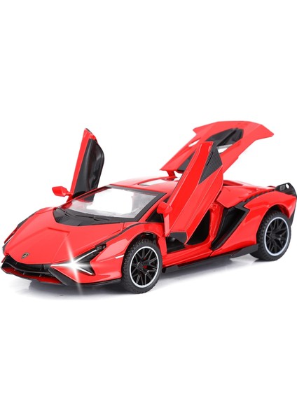 Oyuncak Arabalar Lambo Sian Fkp3 Işıklı ve Sesli Metal Model Araba Geri Çekilebilir Oyuncak Araba 3+ Yaş Erkek Çocuklar Için (Kırmızı)1 (Yurt Dışından)