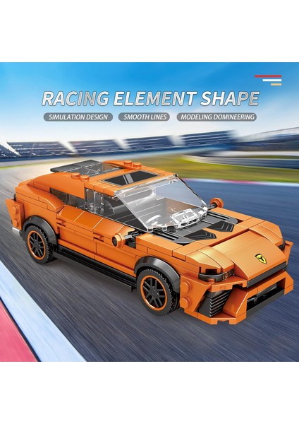 Urus Spor Araba Oyuncak Model Yapı Seti, Yetişkinler Için Moc Spor Araba Yapı Seti, Yetişkinler Gençler Çocuklar Için Koleksiyon Yarış Aracı Seti 3 4 5 6 7 8 9 10 (408 Adet)1 (Yurt Dışından)