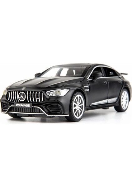 1/32 Benz Amg GT63 Model Araba Alaşım Döküm Geri Çekin Oyuncak Araba Ses ve Işık Kapısı Açılabilir Oyuncak Araç Çocuklar Için Hediye (Siyah)1 (Yurt Dışından)