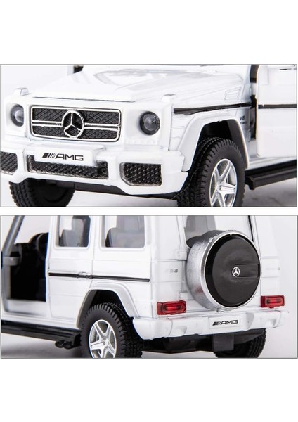 Tgrcm-Cz 1:36 Ölçekli Benz G63 Araba Modeli Çocuklar Için, Alaşım Geri Çekin G Vagon Araçlar Oyuncak Araba Bebekler Için Çocuk Erkek Kız Hediye (Beyaz)1 (Yurt Dışından) fırsatları