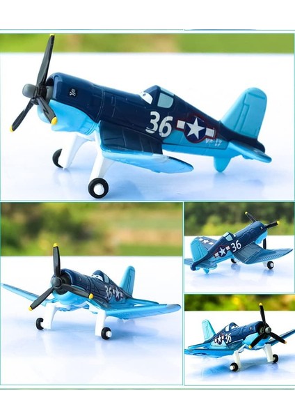 Secxifeo Uçaklar No.7 Dusty Crophopper 1:55 Metal Döküm Eğitici Oyuncaklar Uçaklar Modeli (Kaptan 36)1 (Yurt Dışından)