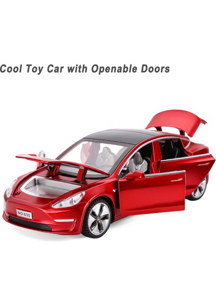 Oyuncak Araba Modeli 3 Döküm Metal Model Arabalar Erkekler ve Kızlar Için Arabayı Geri Çekin Yaş 3-12 Yaş (Kırmızı)1 (Yurt Dışından) fırsatları