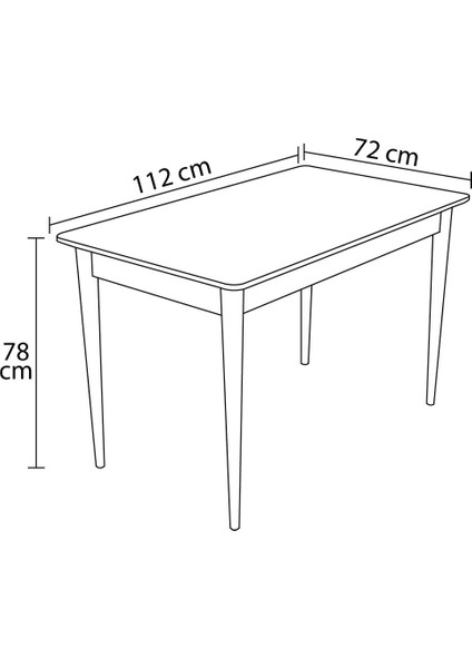 Lois Siyah Mermer Desen 72X112 Mdf Ahşap Ayaklı Kaliteli Sabit Mutfak Masası modelleri
