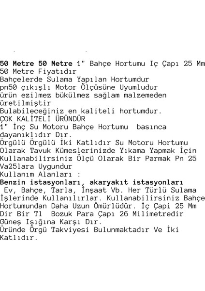Hortum Dalgıç Pompa Bir Inc Bir Parmak Bir Pus 50 mt Sulama Hortumu Bir Inc Bir Parmak Bir Pus 50 Metre Su Motoru Hortumu Zeytinlik Sulama Hortumu evdeki musluklar için Büyük Gelir