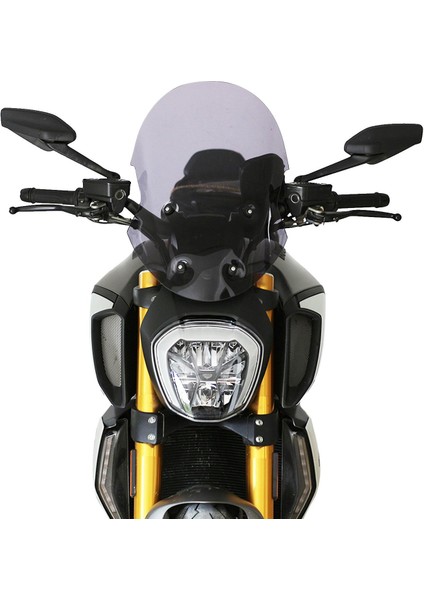 Ducati Diavel 1260 S 2019-2020 Uyumlu Ön Cam Şeffaf 55 cm
