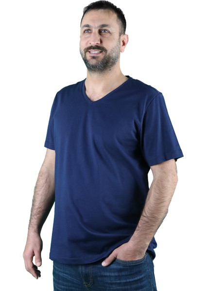 Erkek Koton V Yaka Kısa Kollu Tişört fiyatları