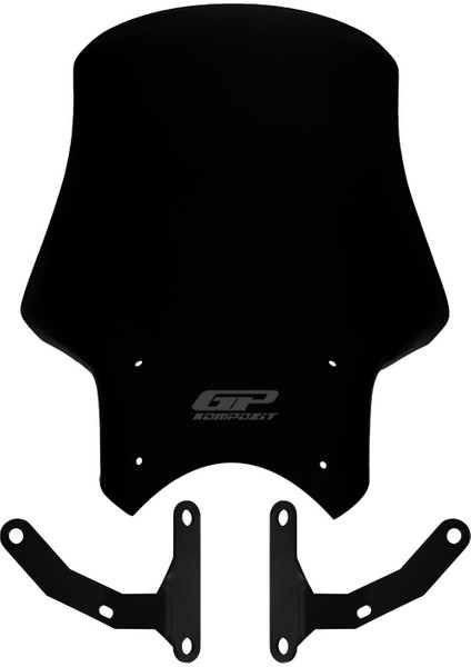 Honda CB125R / CB250R 2018-2024 Uyumlu Tur Camı Siyah 49 cm