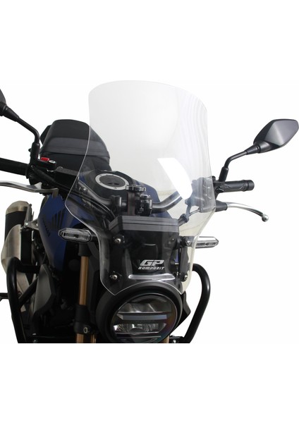 Honda CB125R / CB250R 2018-2024 Uyumlu Tur Camı Siyah 49 cm modelleri