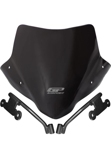 Honda CB500F 2014-2020 Uyumlu Kısa Ön Cam Siyah 30 cm