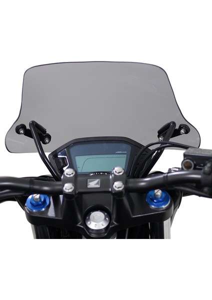 Honda CB500F 2014-2020 Uyumlu Kısa Ön Cam Siyah 30 cm