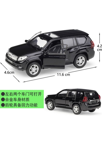 43630 Toyota Prado Siyah 1:34-39 Model Araba (Yurt Dışından) modelleri