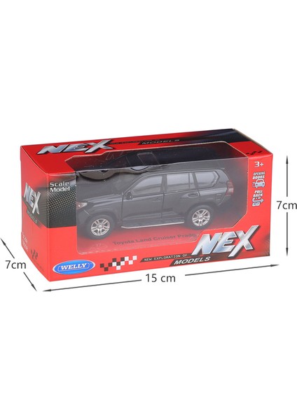 43630 Toyota Prado Siyah 1:34-39 Model Araba (Yurt Dışından) indirimleri
