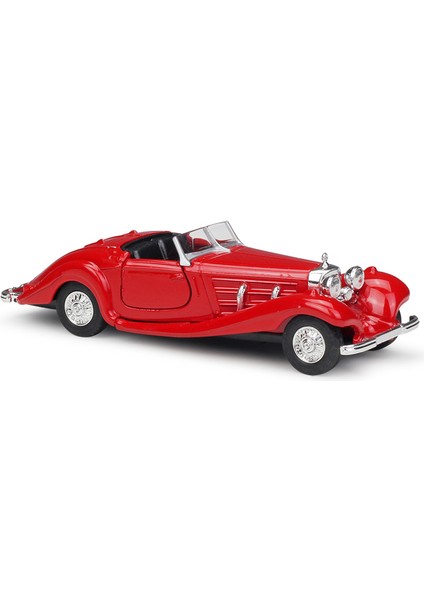 1936 Mercedes Benz 500K Convertible Kırmızı 1:34-39 Model (Yurt Dışından)