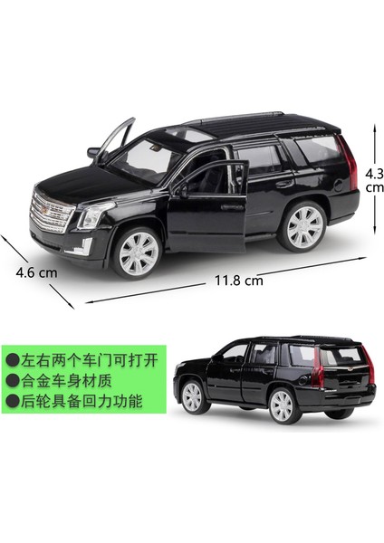 2017 Cadillac Escalade Siyah 1:34-39 Model Araba (Yurt Dışından) modelleri