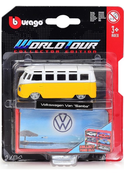 Volkswagen Van Samba Otobüs 1:64 Model Araba (Yurt Dışından)