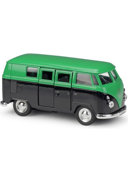 1963 Volkswagen T1 Minibüs Yeşil Tavan 1:34-39 Model Araba (Yurt Dışından)