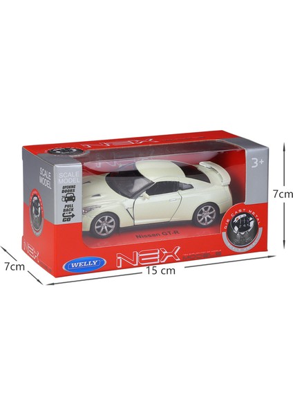 43632 Nissan Gtr Beyaz 1:34-39 Model Araba (Yurt Dışından) modelleri