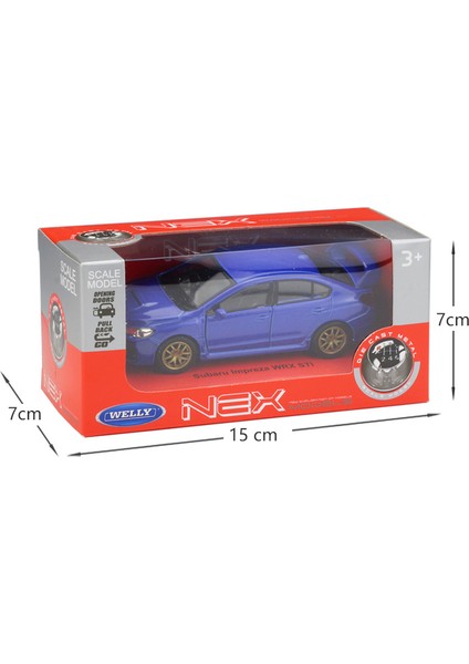 43693 Subaru Wrx Sti Mavi 1:34-39 Model Araba (Yurt Dışından) fırsatları