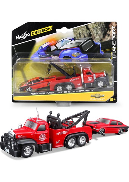1:64 1953 Mack B-61 Fragman 1971 Chevrolet Vega Seti (Yurt Dışından)