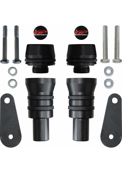 Honda CBR600RR 2007-2012 Uyumlu Motor Koruma Takozu Siyah