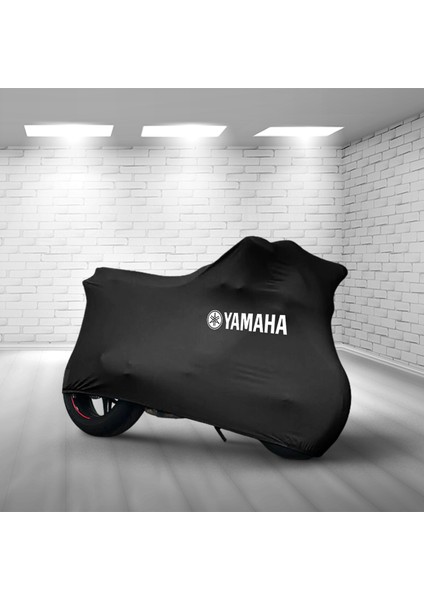 Ultra Shop Yamaha Nmax 155 Siyah Kumaş Motosiklet Brandası Logo Baskılı Penye Kumaş Motosiklet Branda