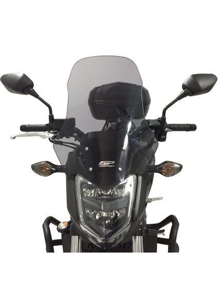 Honda NC 700 S / NC 750 S 2012-2020 Uyumlu Ön Cam Siyah 49 cm