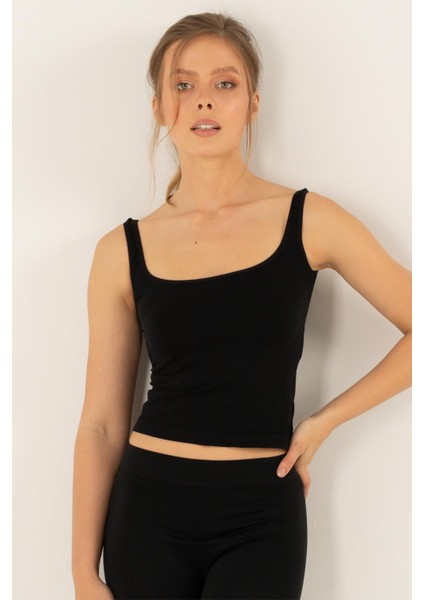 Seamless Dikişsiz Crop Top Atlet