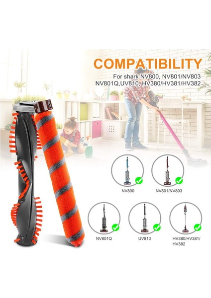 Vakumlu Rulo Fırça Için Yedek Duo Clean NV800 NV800W NV801 NV801Q NV803 UV810 HV380 HV381 HV382 HV384 Parçaları (Yurt Dışından) modelleri