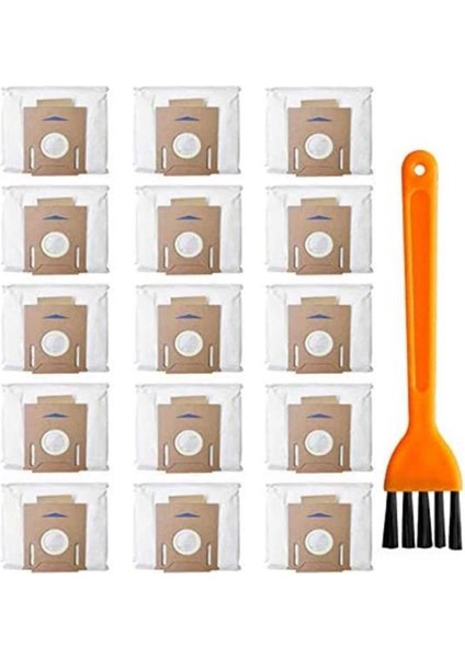 Deebot Ozmo T8 T8 Max ve T8 Serisi DX93 Elektrikli Süpürge Yedek Parça Için 15 Paket Yedek Vakum Toz Torbası (Yurt Dışından)