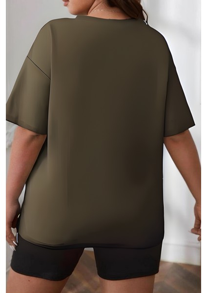 Kadın Kısa Kollu Bol Kesim Nefes Alan T-Shirt fiyatları