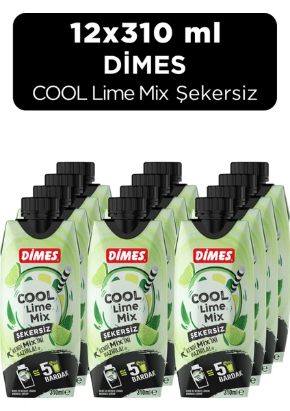 Cool Lime Şekersiz Mix 310ml 12 Adet