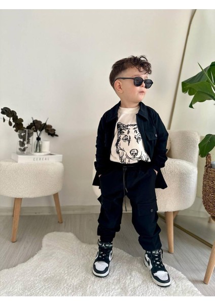 Lolipop Kids Store Erkek Çocuk Kurt Adam 3'lü Takım