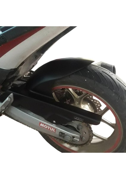 Honda NC 700 D Integra 2012-2013 Uyumlu Uzun Arka Çamurluk Siyah