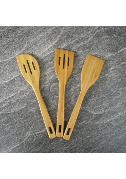 Bambu Üçlü Spatula Seti