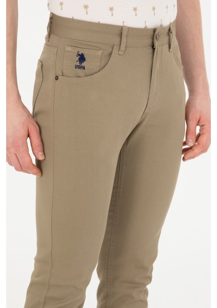 U.S. Polo Assn. Erkek Koyu Haki Pantolon (Kanvas-Chino) 50289420-VR111