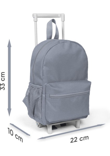 Minik Yuva Çekçekli Sırt Çantası Turkuaz Pembe Dondurmalı Kedi Desenli Iki Bölmeli 24051 indirimleri