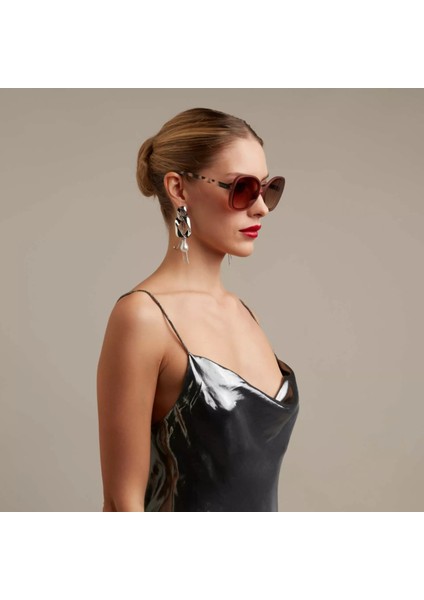 Anna Butterfly Güneş Gözlüğü Havana Pembesi modelleri