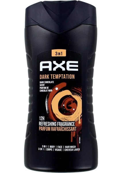 Dark Temptation Erkek Sprey Deodorant 150ML X2 Adet + Dark Temptation 3in1 Erkek Duş Jeli 250ML 3lü Set