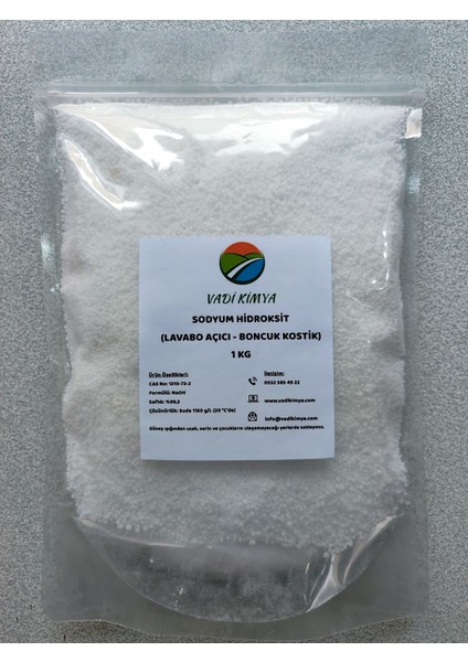 Sodyum Hidroksit Boncuk (Lavabo Açıcı, Boncuk Kostik) - 1 kg