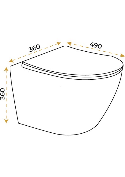 Fiorella Matt Dark Gray Klozet fiyatları