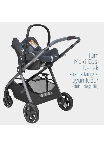 Soho-Cabriofix Ana Kucaklı Ultra Kompakt Seyahat Sistem Bebek Arabası Essential Graphite