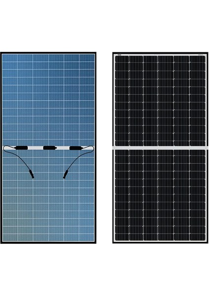 625 Watt 10BB Bifacial Half Cut Monokristal Güneş Paneli