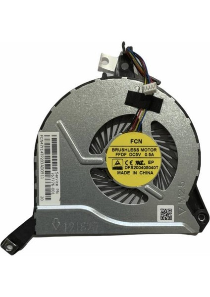 Hp ile Uyumlu Pavilion 15-P209NT (L0D89EA), 15-P210NT (L0D92EA) Notebook Cpu Fan, Işlemci Fanı